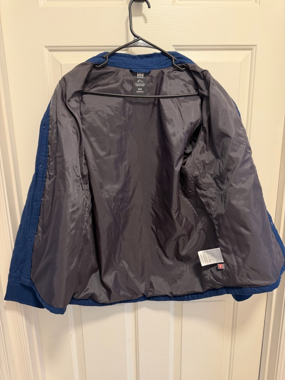 Helly Hansen Men's Ocean Isfjord Insulated Shacket Blue Size Medium - Picture 6 of 8
